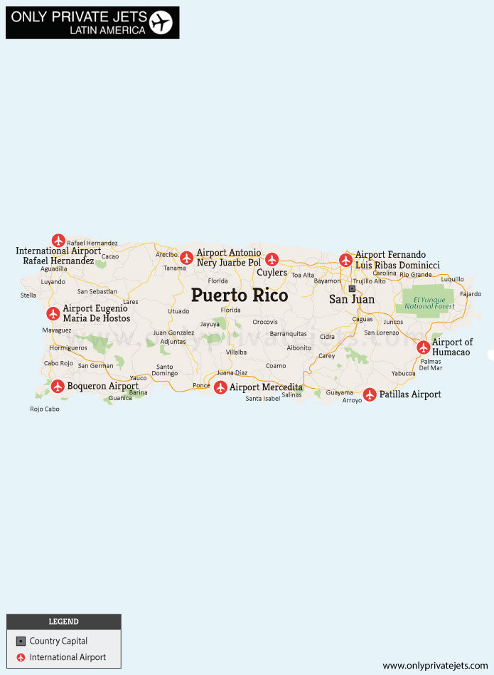 puerto rico airport map Private Jet Charter Puerto Rico puerto rico airport map